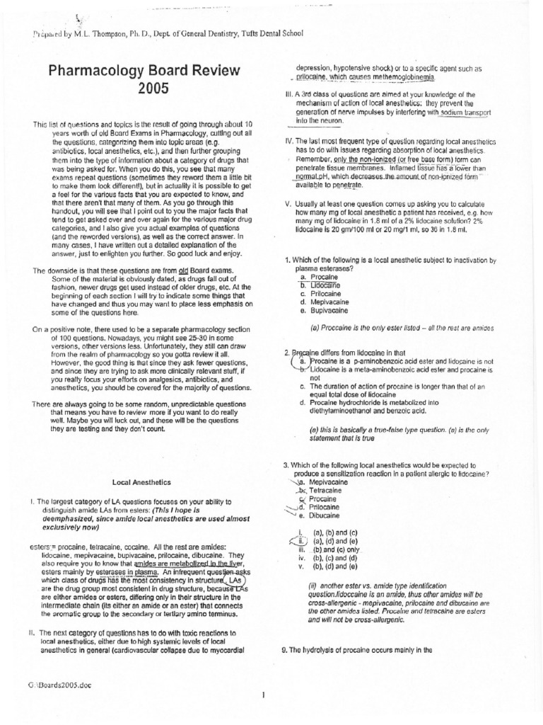 tufts pharmacology nbde part 2